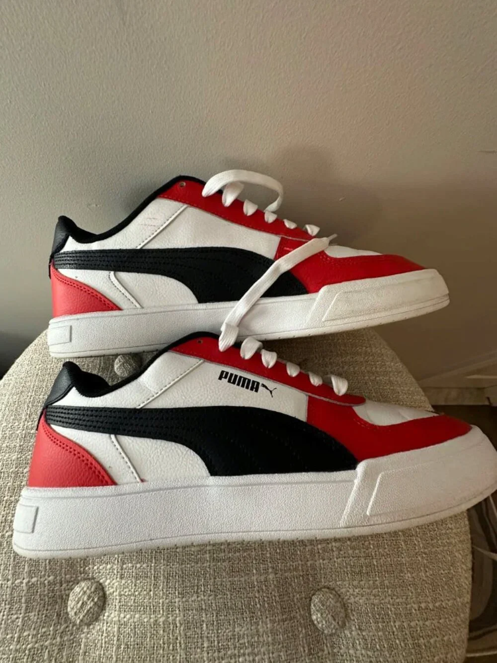 Puma SoftFoam+ Red White Black Sneakers | Men’s 9 - Picture 4 of 12